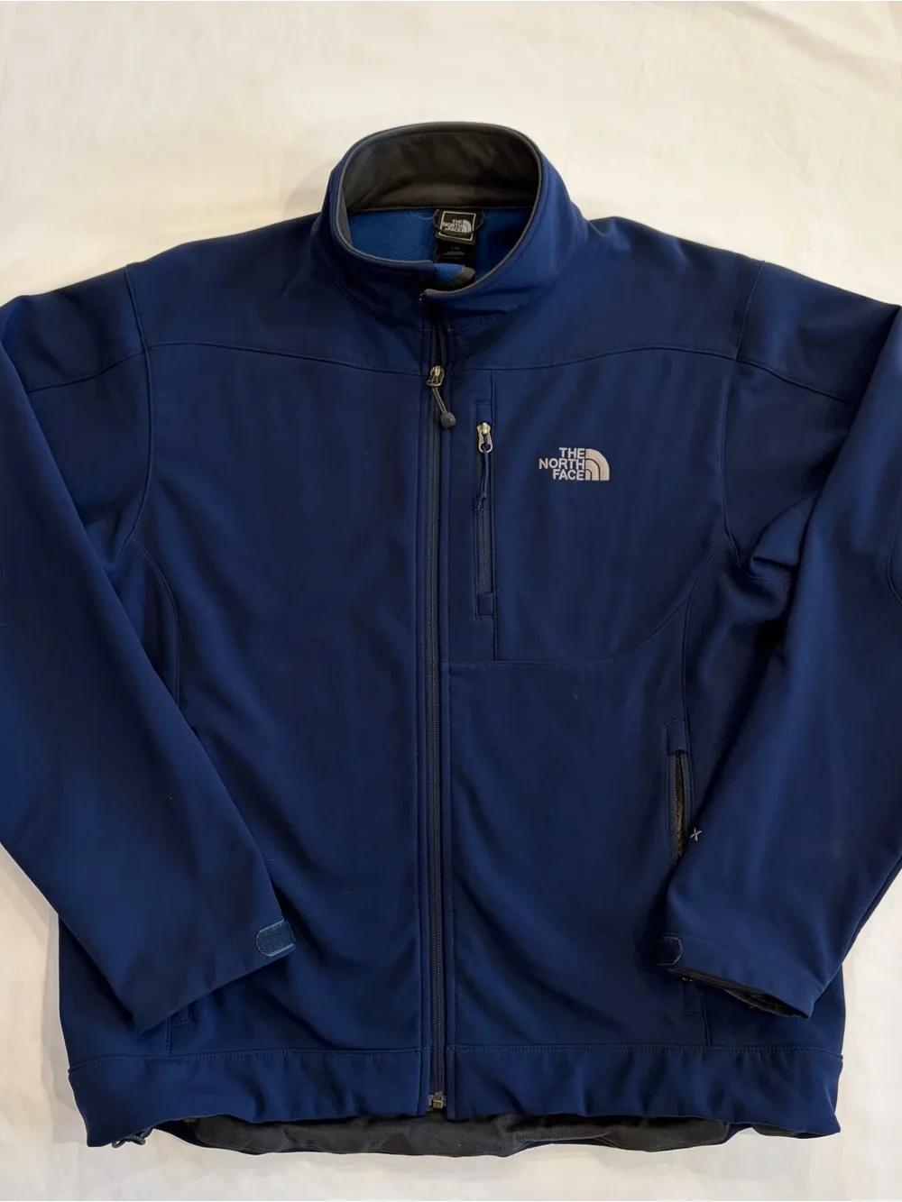 The North Face Men's Deep Navy Soft-Shell Apex Bionic Performance Jacket-L